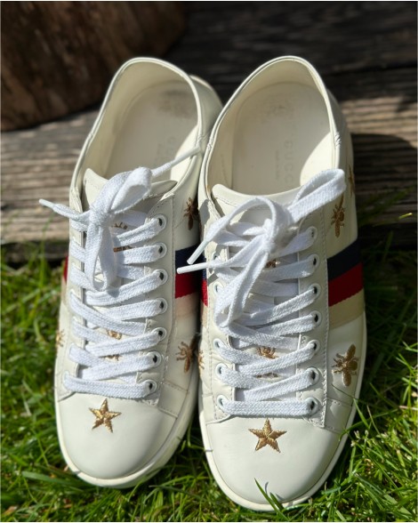 Tenisky dámské Gucci Off white Ace Bee and Stars